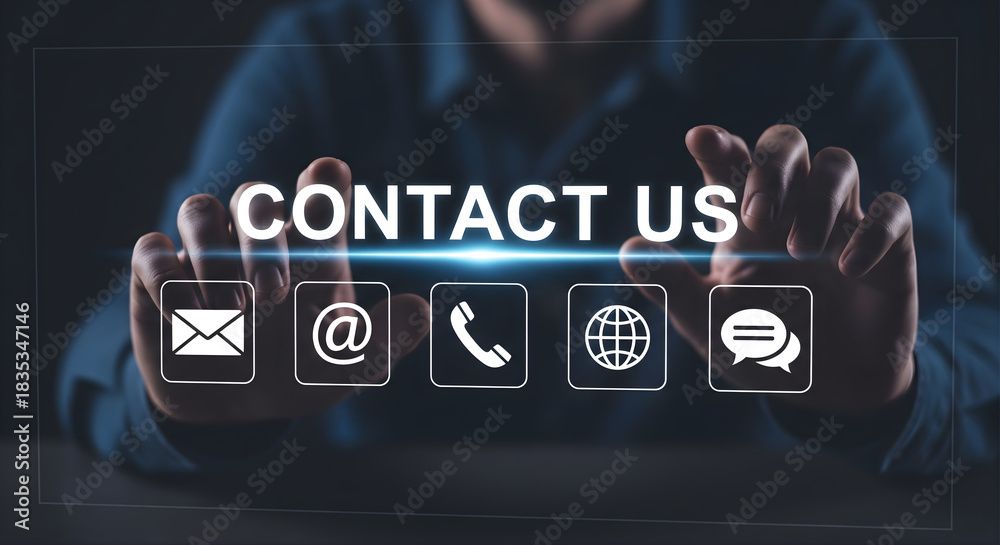 Person consulting with technician illustration